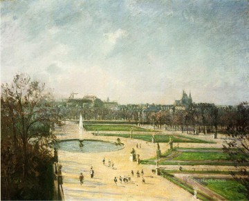 カミーユ・ピサロ Painting - チュイルリー公園の午後の日差し 1900年 カミーユ・ピサロ